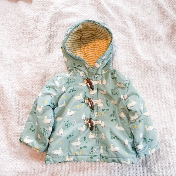 Baby Boden Baby Duck Farm Toggle Snap Hooded Jacket 12-18 Months Unisex Boy - Picture 2 of 14